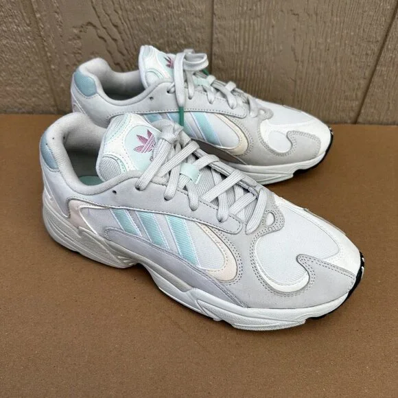 adidas | Shoes | Adidas Originals Sneakers Shoes Yung White Ice Mint Cg7118  Mens Size 9 | Poshmark